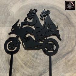 Topper "psy na motorze"