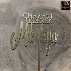 Topper "Chrzest i Roczek...