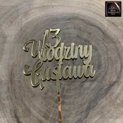 Topper "13 Urodziny Gustawa"