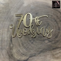 Topper /dekor 70-te urodziny