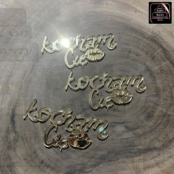 Dekor zestaw 3 szt."Kocham...