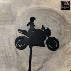 Topper/dekor motor, kobieta