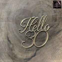 Topper/dekor hello 30