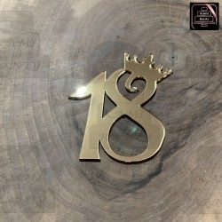 Dekor  cyfra "18"
