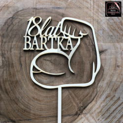 Topper "18 lat BARTKA" mięsień