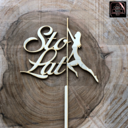 Topper "Sto Lat" kobieta na...