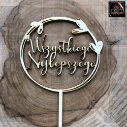 Topper "Wszystkiego...