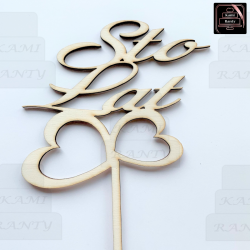 Topper "Sto Lat" serca