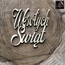 Dekor na bok "Wesołych Świąt"