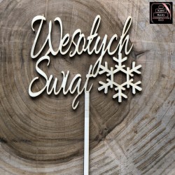 Topper "Wesołych Świąt"...