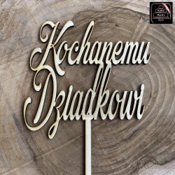 Topper "Kochanemu Dziadkowi"