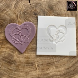 Scrapka  - obrączki, serce