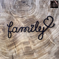 Dekor na bok - "family" serce