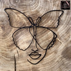 Dekor na bok - twarz motyl