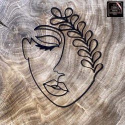 Dekor na bok - twarz liście