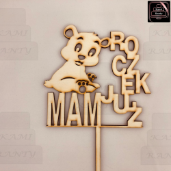 Topper "MAM JUŻ ROCZEK" miś