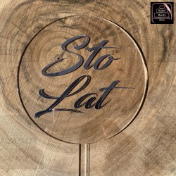 Topper rękodzieło "Sto Lat"