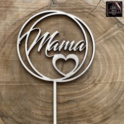 Topper - "Mama" koła, serce