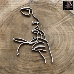 Dekor na bok - twarz, dłoń