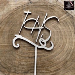 Topper "IHS" ornament