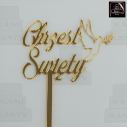 Topper "Chrzest Święty" ptak