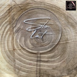 Topper rękodzieło "Sto Lat"