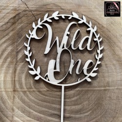 Topper "Wild One" koło, liście