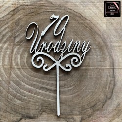 Topper "70 Urodziny" ornament