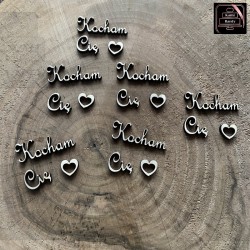 Dekor zestaw "Kocham Cię"...