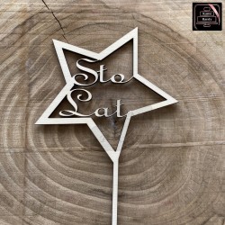 Topper "Sto Lat" gwiazda
