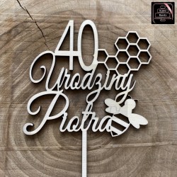 Topper "40 Urodziny Piotra"...