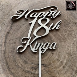 Topper "Happy 18th Kinga"...