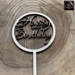 Topper "Happy Birthday" koło