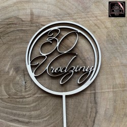 Topper "30 Urodziny" koła