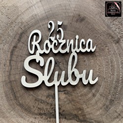Topper "25 Rocznica Ślubu"