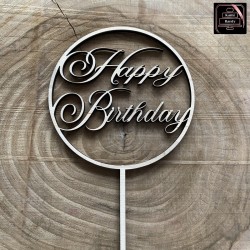 Topper "Happy Birthday" koło
