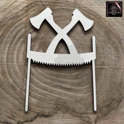 Topper - siekiera,  piła