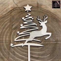 Topper - Choinka, renifer