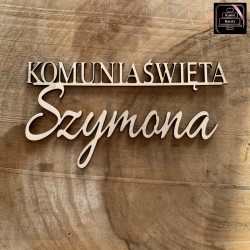 Dekor "Komunia Święta"+ imię