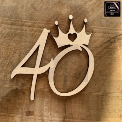 Dekor  cyfra "40 "