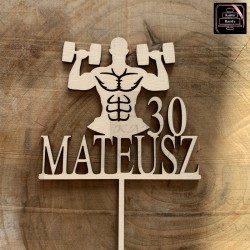 Topper "Imię+cyfra"