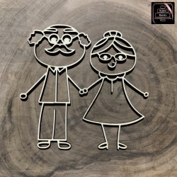 Dekor - Babcia i Dziadziuś